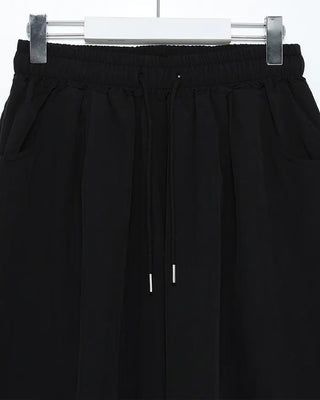 Embroidered Logo Wide Nylon Pants
