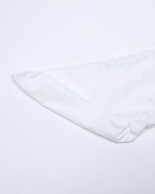Flower lace sheer knee-high socks