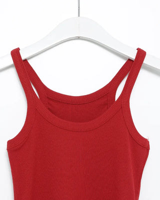 2-way U-neck ribbed camisole