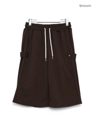 Adjustable Flare Bermuda Sweatpants