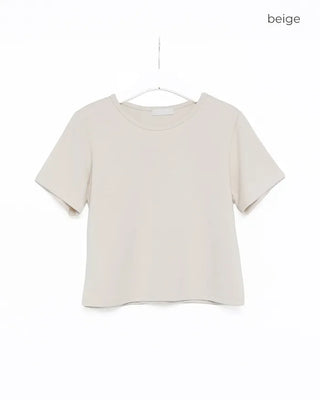 Round neck short-sleeve T-shirt