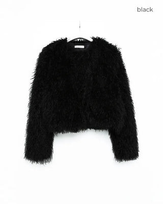 Fur short jacket