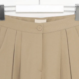 Pintuck wide slacks