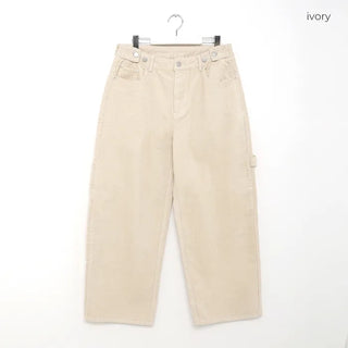 Washed corduroy carpenter pants