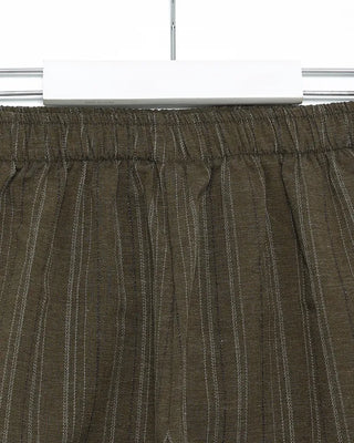 Striped side drawstring shorts