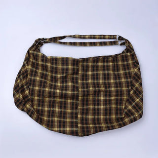Vintage check shoulder bag