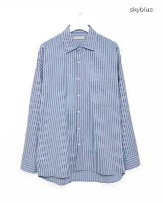 Two-tone striped pocket shirt