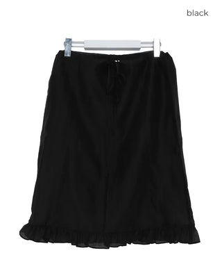 Layered ruffle skirt
