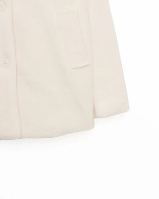Color Button Half Coat