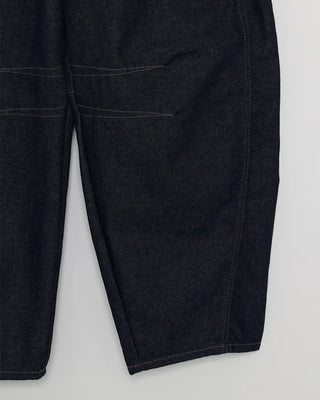 Slit denim pants