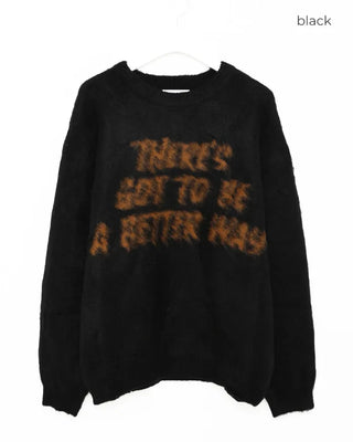 Lettering knit
