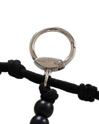 [7th Re-release] (ORIGINAL) Cord Knot Wood Keyring (black)
