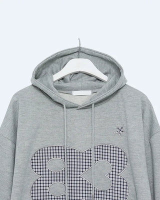 83 Check Lettering Hoodie