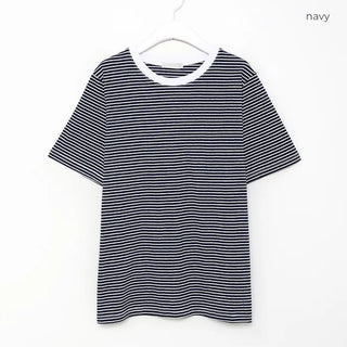 Striped short-sleeved T-shirt