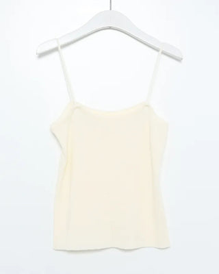 Camisole & Deep Glass Neck Mesh Knit