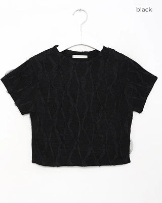 Lace cropped T