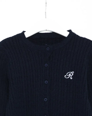 Cable Round Neck Cardigan