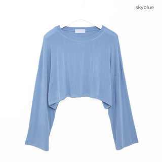 Loose-fit cropped T-shirt