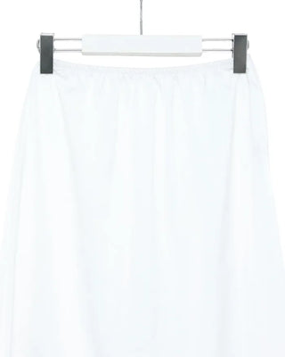 Satin lace midi skirt