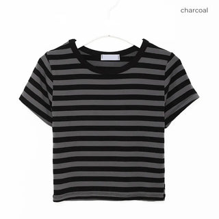 Striped cropped T-shirt