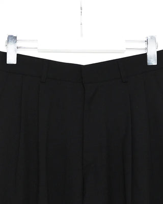 Two-pleat wide slacks