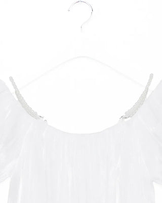Pearl puff blouse