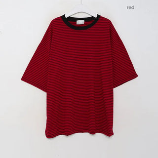Two-tone border boxy T-shirt