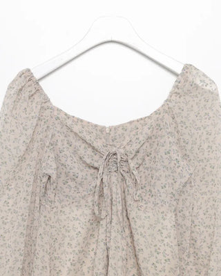 2-Way Heart Neck String Bust Flower Mini Dress