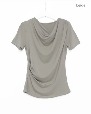 Drape Half-Sleeve T-Shirt
