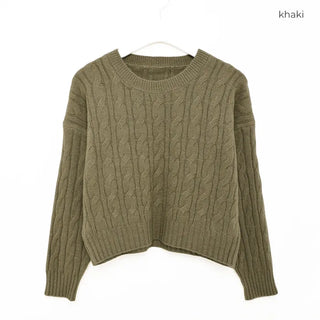 Twisted Cropped Knit