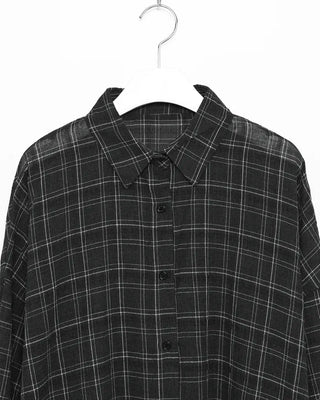 Linen check shirt