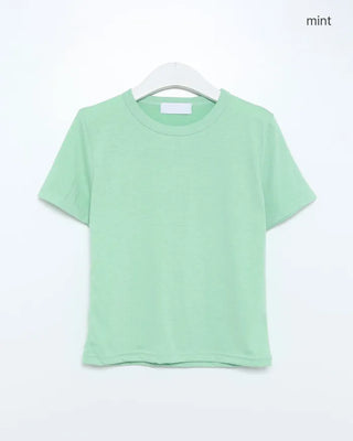 Layered Tencel Half T-Shirt