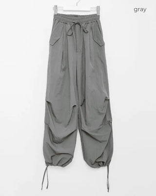 Nylon wide Joker pants