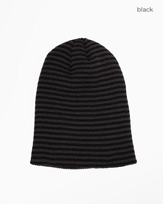 Slim Border Rib Knit Beanie