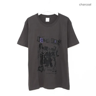Rock band print short-sleeved T-shirt