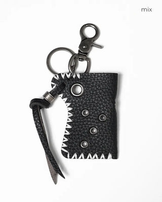 Eyelet Leather Lighter Case Keychain