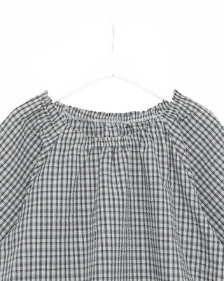 Checked string blouse