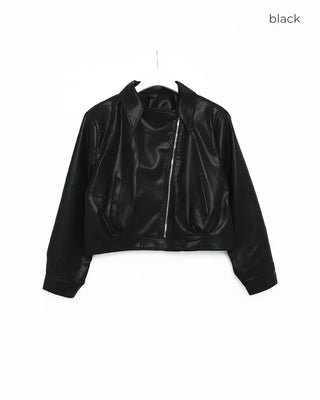 Crop Leather Jacket