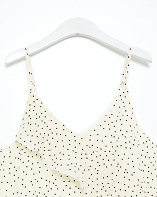 Polka Dot Tiered Camisole Long Dress