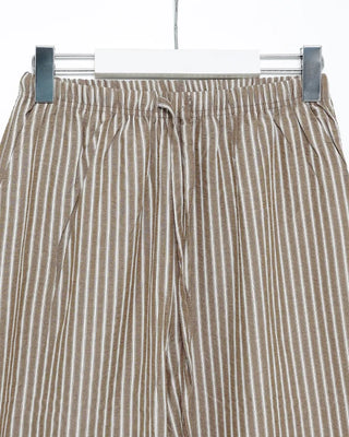 Striped linen ripple easy pants