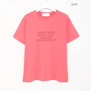 Front logo print T-shirt