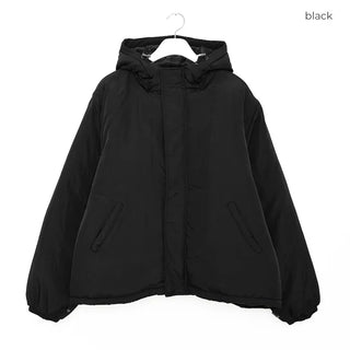 Simple Hooded Padded Jacket