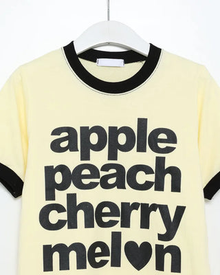 Fruit lettering T-shirt
