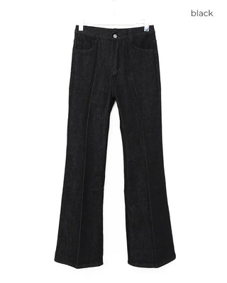 Center bootcut denim pants