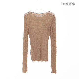 See-through vintage lace knit