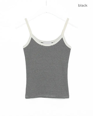 Striped Slim Feed Camisole