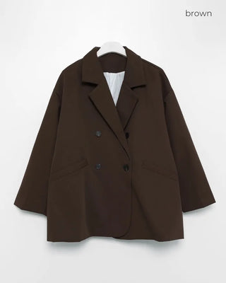 Double-breasted half jacket