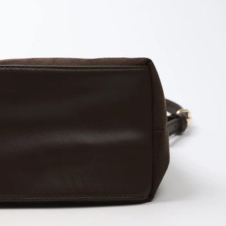 Suede shoulder bag