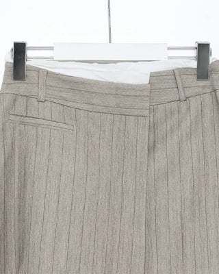 Striped layered mini skirt