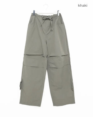 (Unisex) Snap Wide Two-Pleat Pants